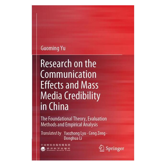 Springer Research on the Communication Effects and Mass Media Credibility in China (Englisch, Softcover, Guoming Yu) (56976222)