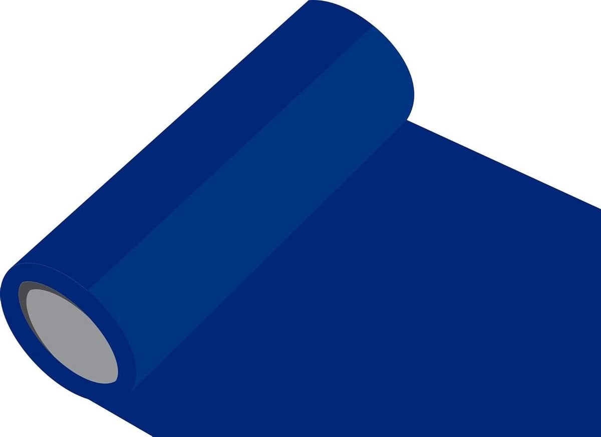 Decoratieve Plakfolie voor Meubels - Middenblauw - Breedte: 126 cm