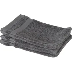 SCHÖNER WOHNEN Kollektion Waschhandschuh 3er-Set   ¦ grau ¦ Maße (cm): B: 16 H: 0,5