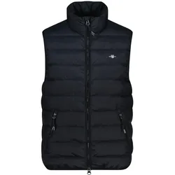 GANT Herren Daunenweste - LIGHT DOWN VEST, Steppweste, wasserabweisend, Regular Fit Schwarz / XL