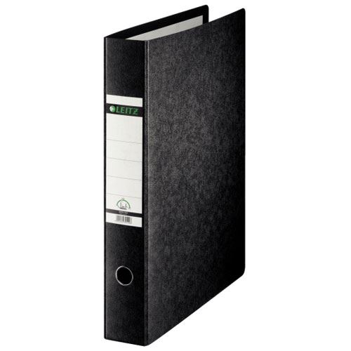 LEITZ 1072 Ordner schwarz marmoriert Karton 7,8 cm DIN A3 hoch