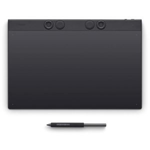 Wacom Grafiktablett Intuos Pro L, 5080 LPI, 15,7 Zoll aktive Zeichenfläche, Druckstufen 8192