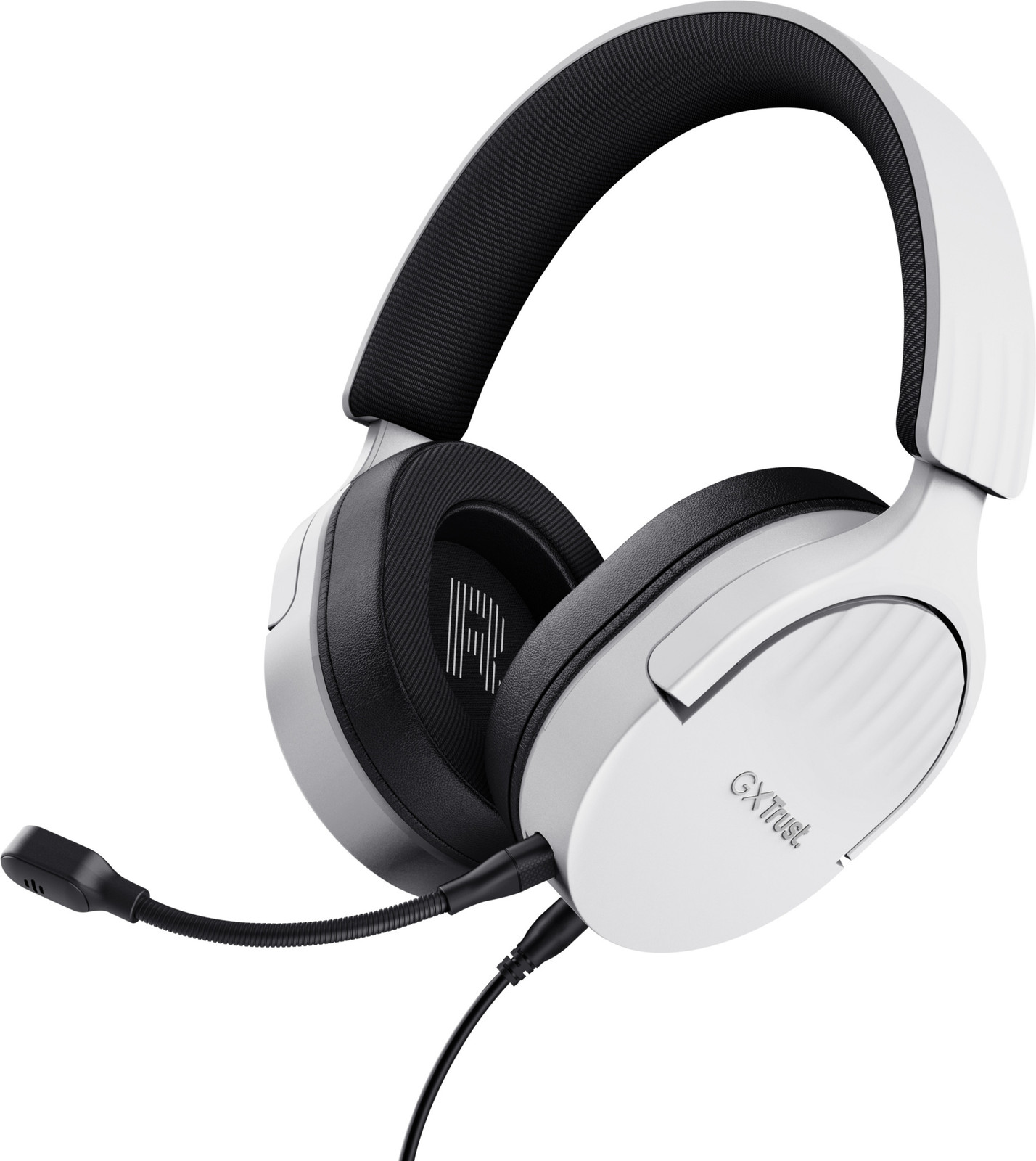 Trust GXT 489W FAYZO Gaming Hoofdtelefoon met microfoon, Zwart-Wit