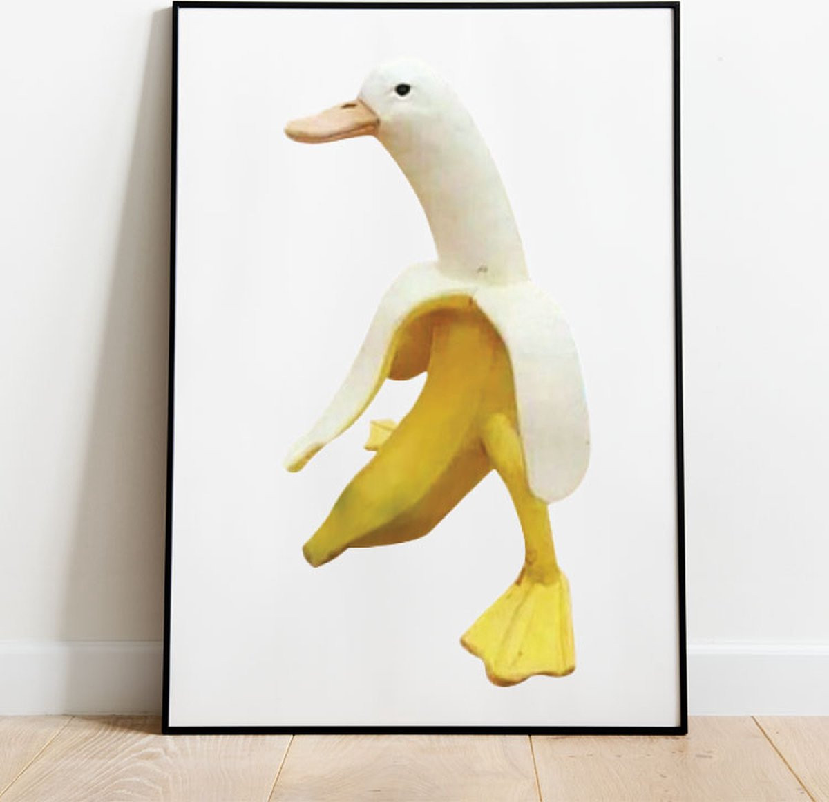 Banaan Eend fotolijst met glas en ophangsysteem, 40 x 50 cm