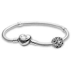 Pandora 28926 Geschenkset Damenarmband Silber Herzen, 18 cm
