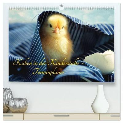 Küken in der Kinderstube Terminplaner (hochwertiger Premium Wandkalender 2027 DIN A2 quer), Kunstdruck in Hochglanz