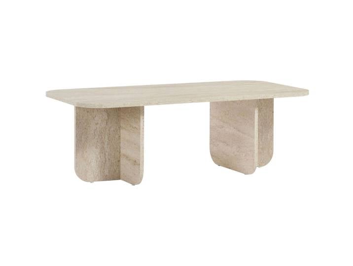 Salontisch Georis Travertin 100 Prozent Melaminbeschichtete Kiefer B 120 T 60 cm - Material: 100% Melaminbeschichtete Kiefer