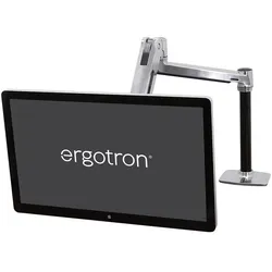 Ergotron LX Monitor Arm mit patentierter CF-Technologie (Tisch, 42", 11.30 kg), Monitor Halterung, Silber