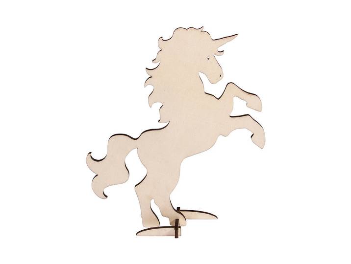 Rayher Holz-Einhorn zum Stellen 19 × 24 cm