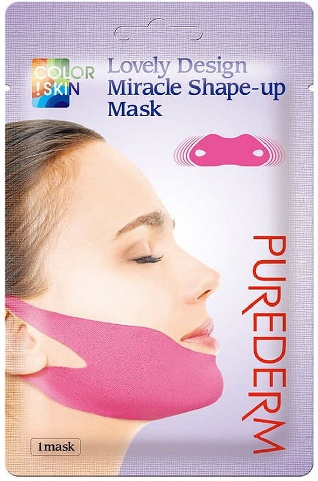 PUREDERM Color!Skin Lovely Design Miracle Shape-Up Mask 10g