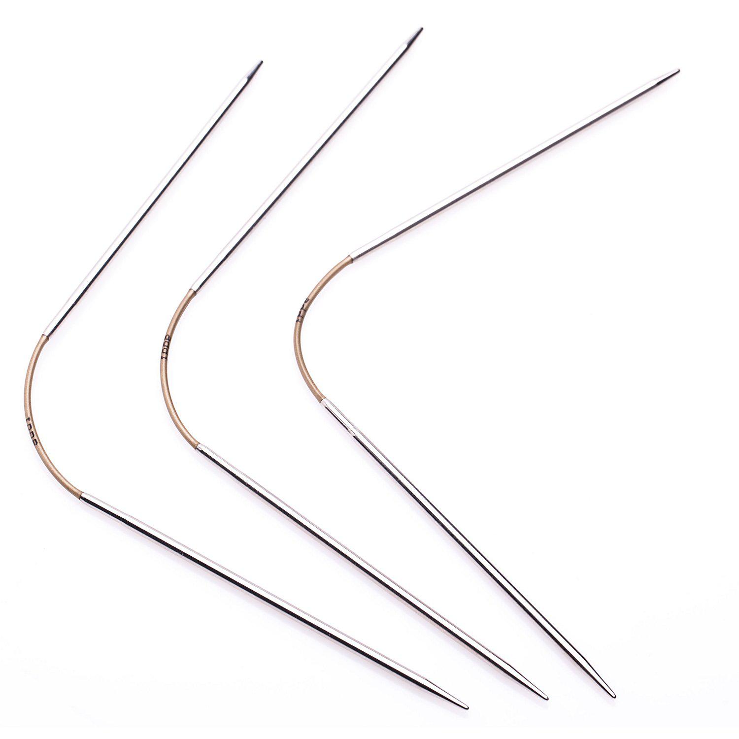 addi Strumpfstricknadeln "CraSyTrio", Messing, 21 cm