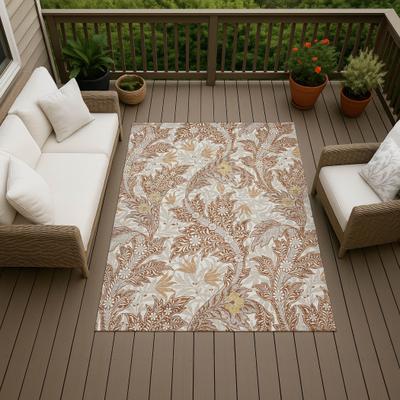 Addison Rugs Machine Washable Indoor/ Outdoor Floral Hagan Chantille Rug