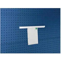 Bott, Werkzeugwand, Dokumentenhalter DIN A4 hoch Aluminium B500xT10xH50mm passend für Lochplatten