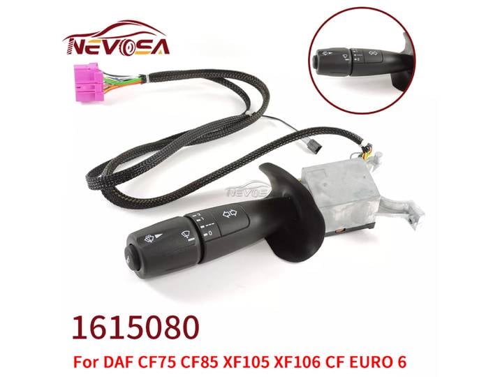 NEVOSA 1811123 Pour DAF XF CF XF105 camion Llorry indicateur tige interrupteur d'essuie-glace assemblée Euro 6 interrupteur de colonne de direction 1439488