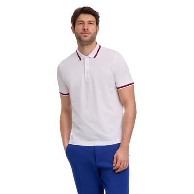 Poloshirt FALKE "Essential Polo Detail", Herren, Gr. XL, weiß (2000), Shirts