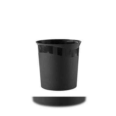 Papierkorb HAN Re-LOOP, 13 Liter, 100% Recyclingmaterial, modernes Design, rund, robuster Kunststoff,schwarz