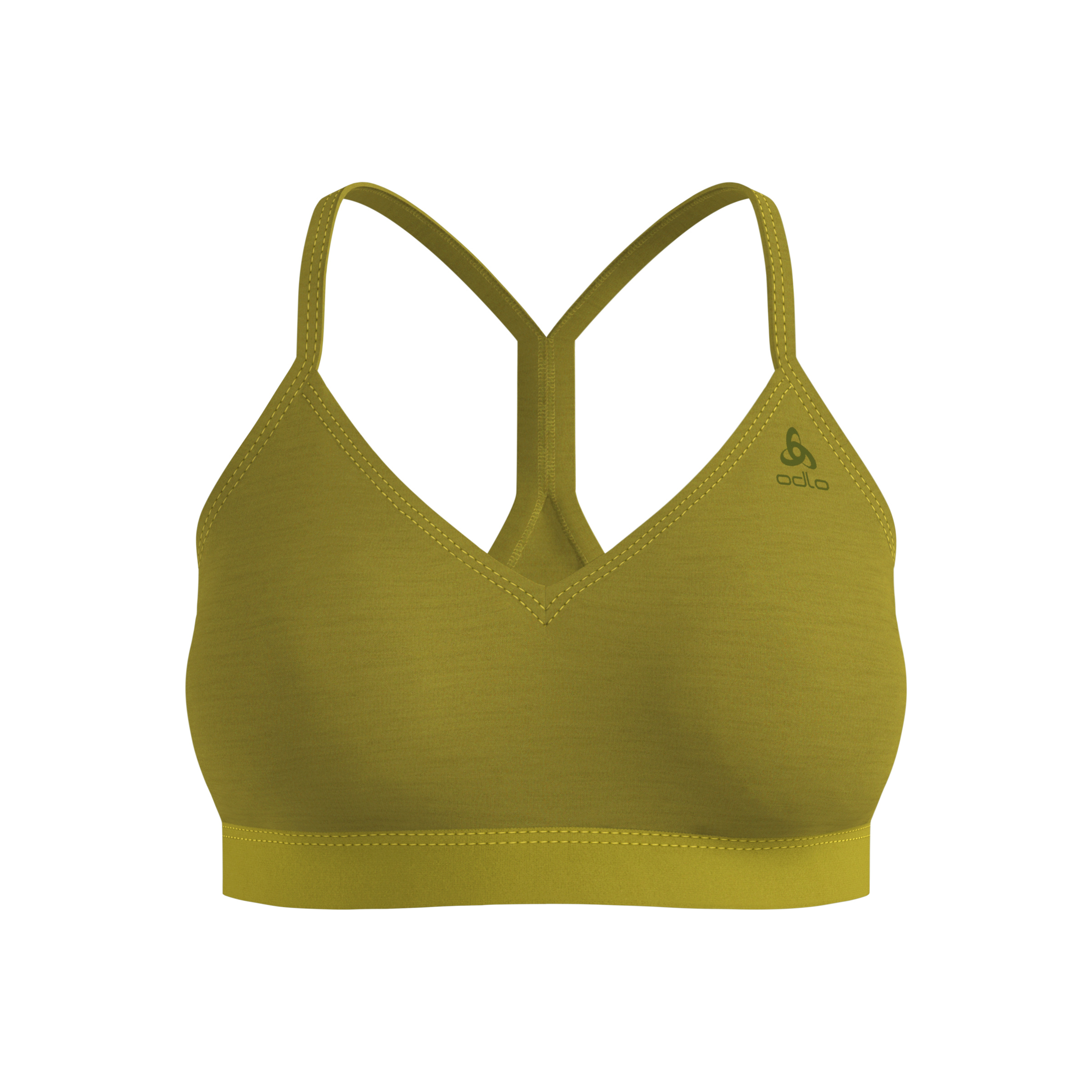 Odlo Merino Soft Sport BH Damen Sport-BHs oliv Größe XS Hautfreundlich Merinowolle