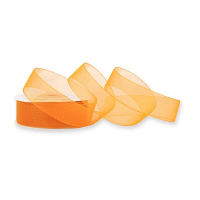 Creativery 25mm Organzaband 25m Chiffonband Schleifenband Geschenkband Deko Stoffband Orange