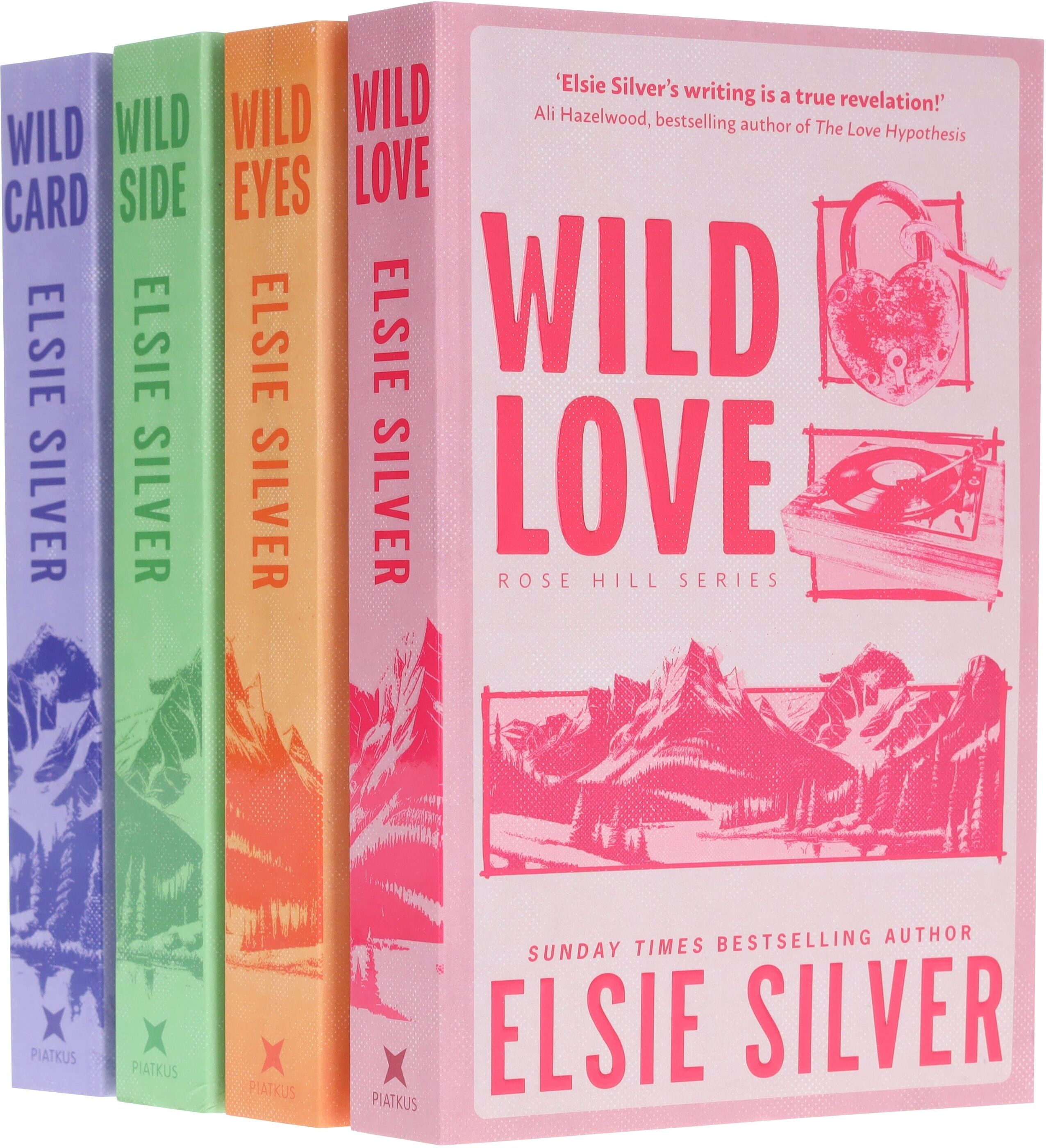 Rose Hill Series By Elsie Silver (Wild Love, Wild Eyes, Wild Side & Wild Card) 4 Books Collection Set - Fiction - Paperback Hachette