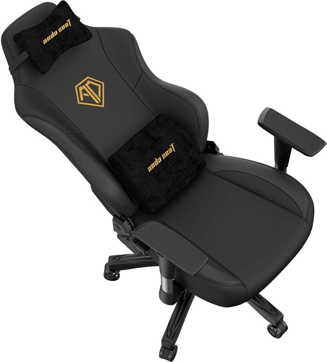 AndaSeat Phantom 3 Premium Gaming Chair - Large, Black PVC Leather
