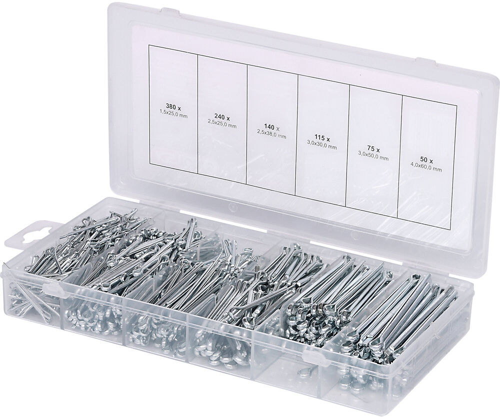 Sortiment Splinte, 1000 Teile, DIN 94 KS Tools