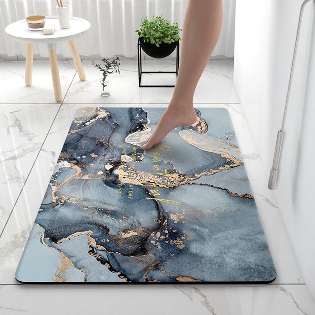 Merkloze Nordic Stijl Antislip Badmat voor Badkamer en Keuken