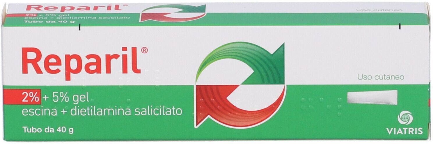 COOPER CONSUMER HEALTH BV Reparil Gel 2% + 5% Escina + Dietilamina Salicilato, 40 g