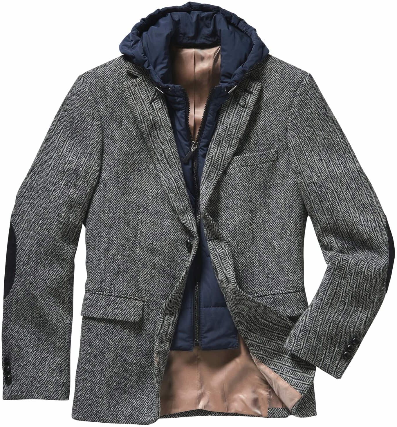 Mey & Edlich Harris-Tweed-Sakko Nordwind Grau 50