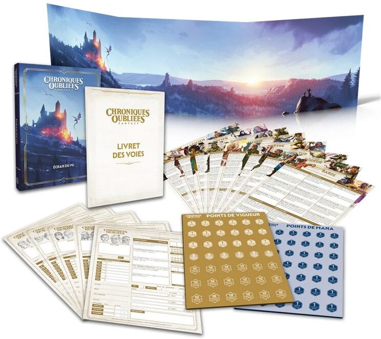 Black Book Editions Chroniques Oubliées Fantasy 2nde édition - Ecran et Livret des voies