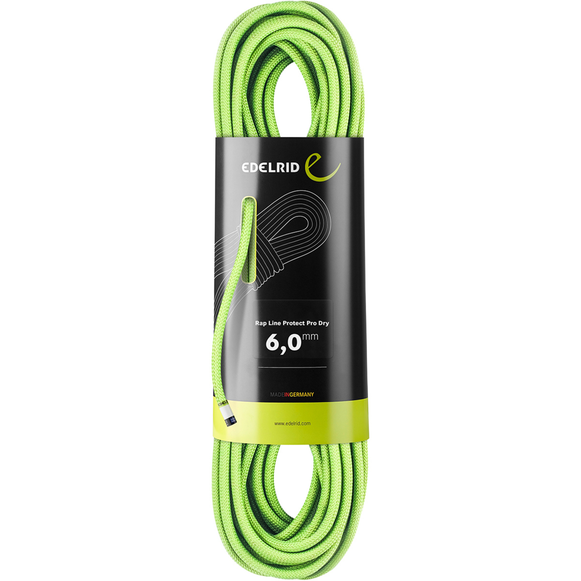 Edelrid Rap Line Protect Pro Dry 6mm Statikseile gruen Größe 70M Alpinklettern