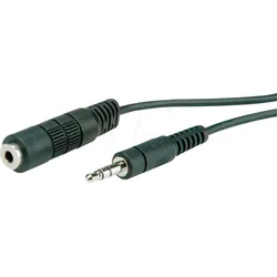 ROLINE 11094352 - 3,5mm Klinke Kabel, Stecker / Buchse, 2 m