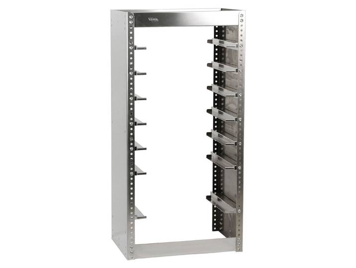 Raaco S192 - CarryLite Ladekast - 7 CarryLite-koffers - Zilverkleurig