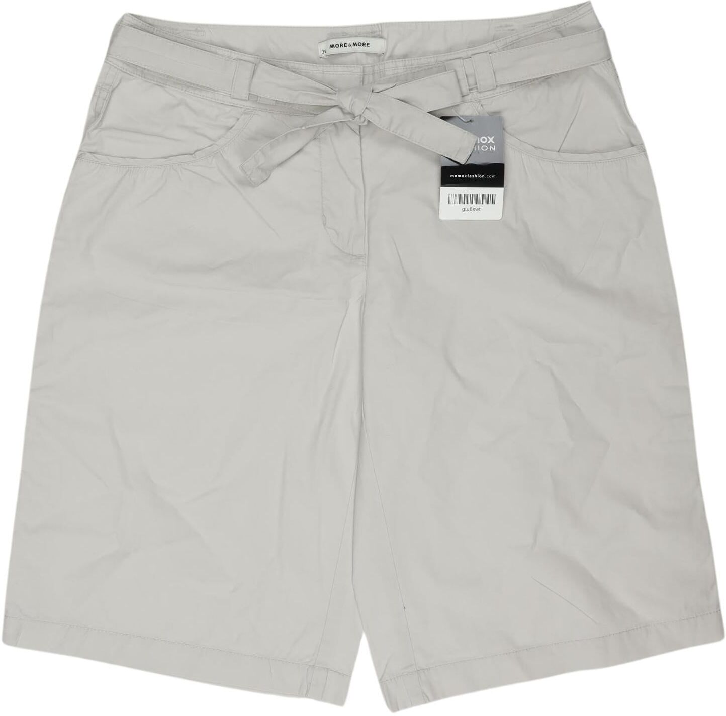 More & More Damen Shorts, Grau, Gr. EU 38, Baumwolle - Second Hand