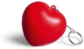 Portachiavi antistress Cuore-Soft Personalizzate o neutre
