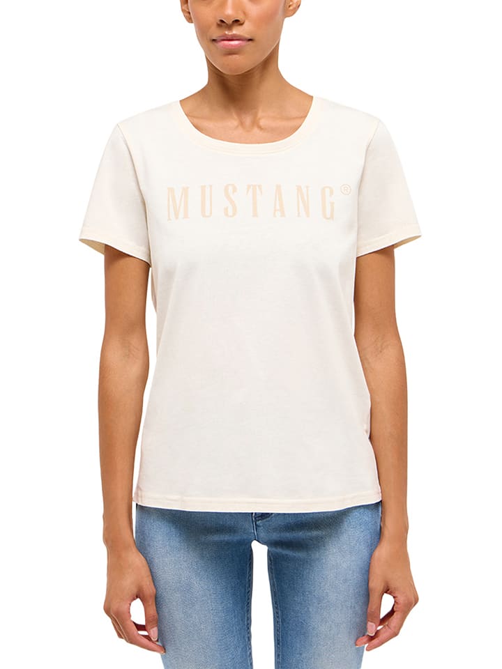 Mustang Shirt "Alma" in Creme - M