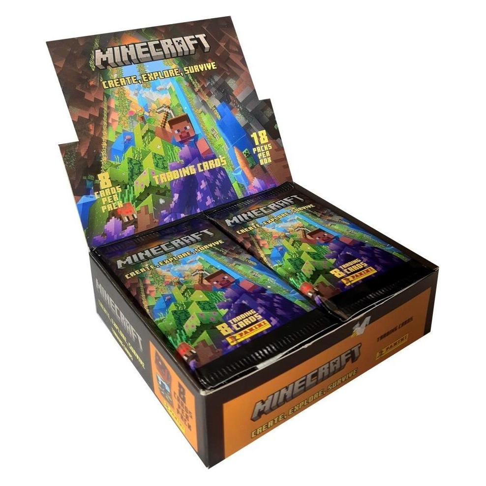 Panini Minecraft - Create, Explore, Survive présentoir Flow Packs (18) *ALLEMAND* (Englisch, Booster Display, Box Set & Collection) (B0CCJYD348)