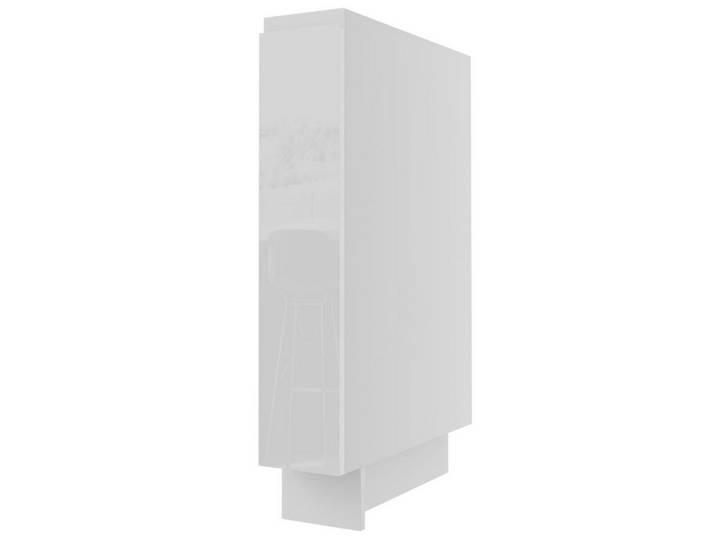 Feldmann-Wohnen Unterschrank Florence (Florence, 1-St) 15cm Front-, Korpusfarbe & Ausführung wählbar grifflos mit Korbeinsatz
