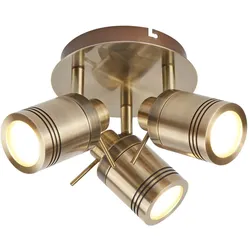 Decken Lampe Leuchte Antik Messing Strahler Küche Bade Wohn Zimmer Beleuchtung