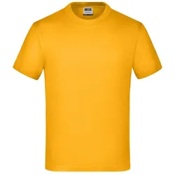 Kinder T-Shirt Basic-T "JN019" - XS - gold-yellow