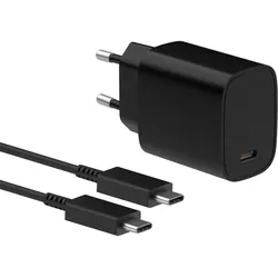 DLH Chargeur secteur USB-C 20W Pwr Delivery (20 W, 1 Port), USB Ladegerät, Schwarz