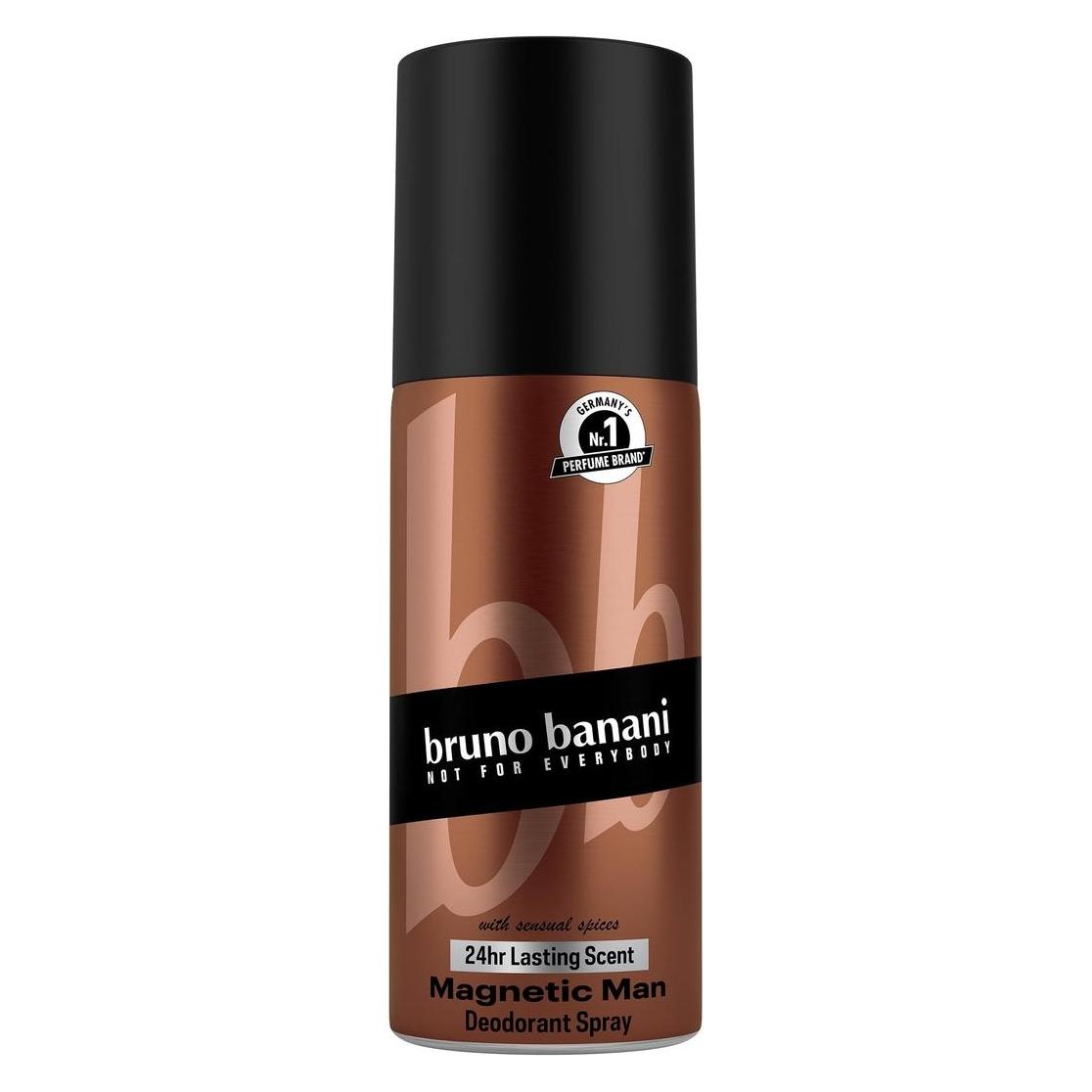 Bruno Banani Magnetic Man Deodorant Aerosol Spr 150 ml (Spray, 150 ml) (99350181674)
