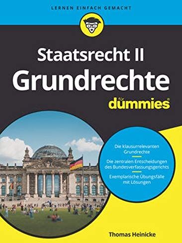 Thomas Heinicke - Staatsrecht II: Grundrechte für Dummies - Preis vom 13.10.2026 11:25:28 h