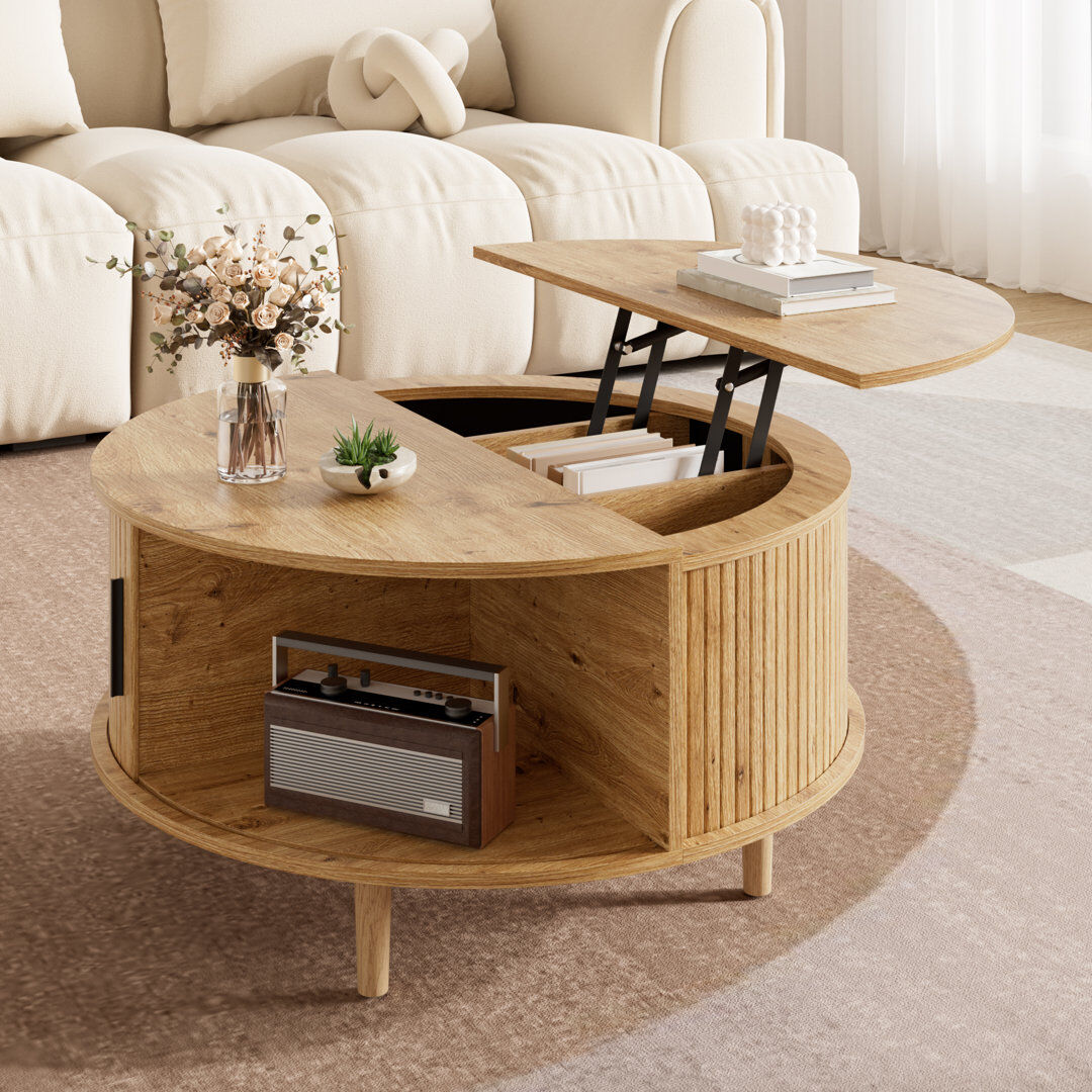 Norden Home Coffee Table Oak 59cm H X 80cm W X 80cm D