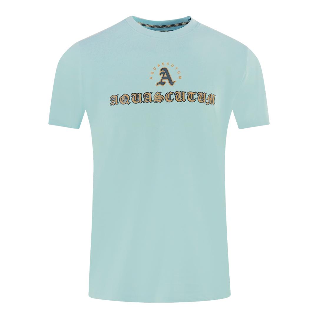 Aquascutum Script Logo Grey T-Shirt