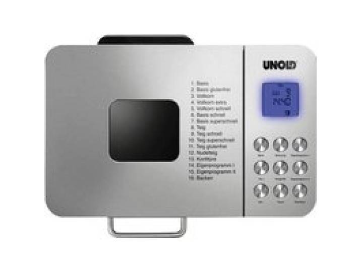 Machine à pain UNOLD BACKMEISTER 68456 Edel - 550W - 16 programmes - écran LCD - Gris