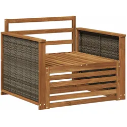 vidaXL, Gartenstühle, Vamenos (Graues Rattan)