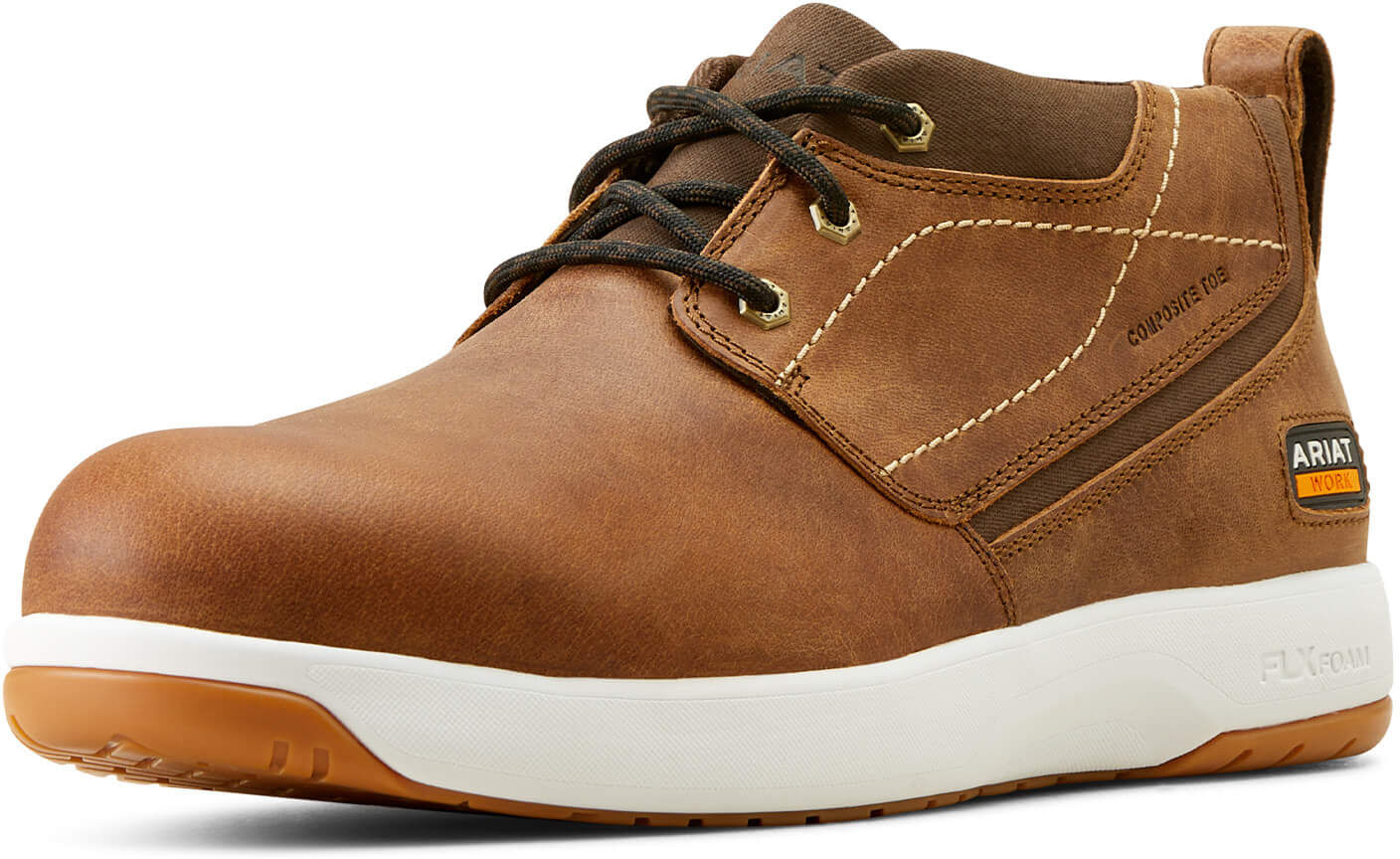 Men's Conveyer Composite Toe Work Shoe Safety Shoes in Sandstorm, Size: 8 EE / Wide by Ariat
