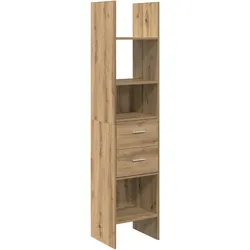 vidaXL Bücherregal Eiche handwerklich 40 x 35 x 180 cm Holzwerkstoff