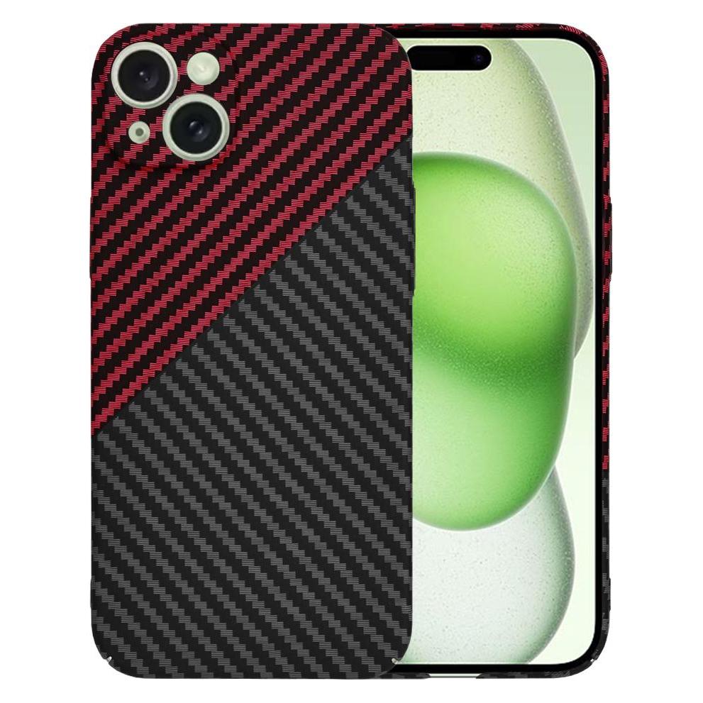Techsuit - Carbonite FiberShell - iPhone 15 Plus - Red Vortex (Apple iPhone 15 Plus) (56358668)