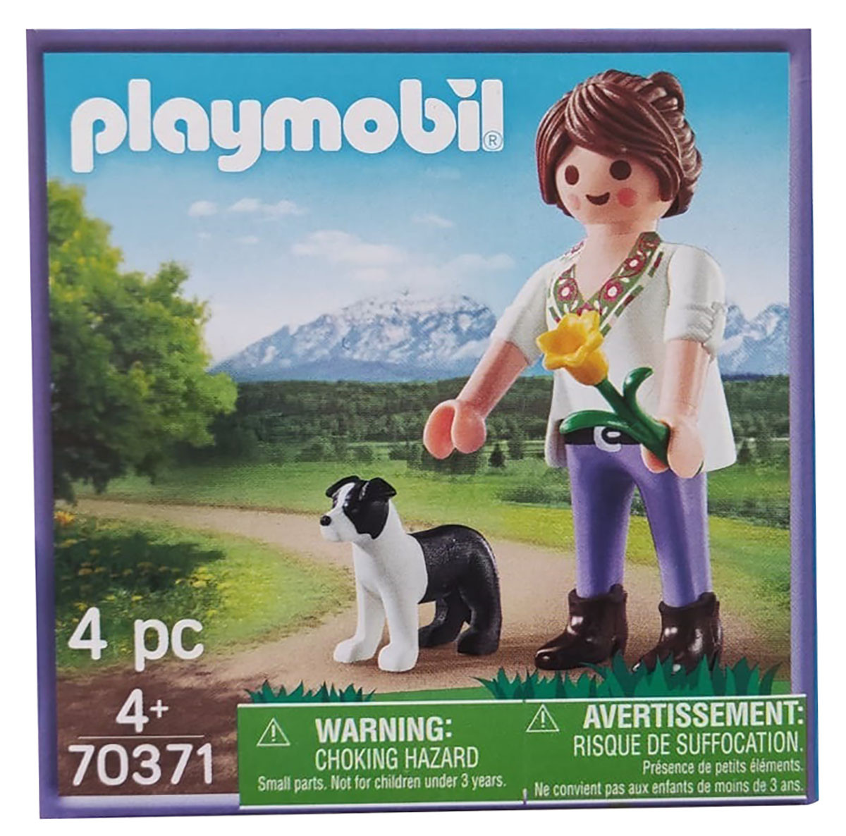 Playmobil 70371 Milka Limited Edition figurenset met vrouw, bloem en hond, 4-delig